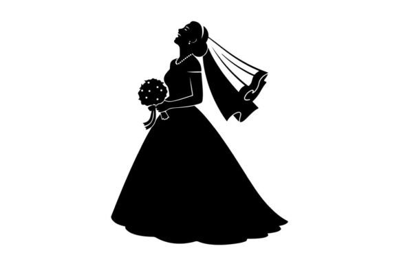 Bride in Wedding Dress Holding Bouquet: Elevate Your Designs