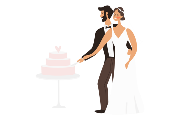 Capturing Festive Romance: The Wedding Couple at Holiday Party Hug