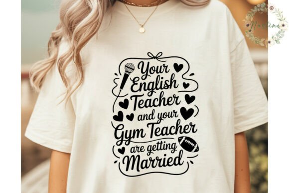 English Gym Teacher Wedding PNG: A Playful Design Asset