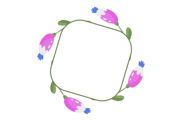 Floral Frame Element Wedding Vector for Elegant Branding