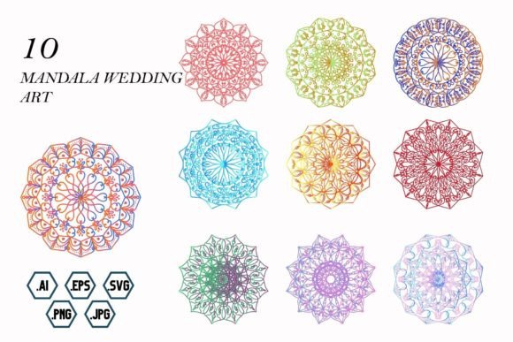 Mandala Wedding Art: A Creative Asset for Elegant Design