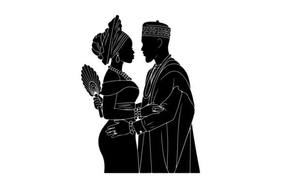 Traditional African Wedding Couple Holdi: A Cultural Asset for Modern Design
