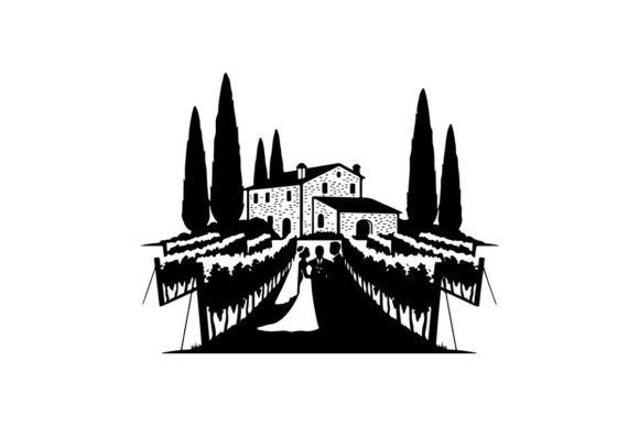 Tuscan Villa Wedding: A Vector Font of Elegance