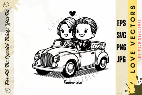 Wedding Couple and Love Vectors - C71: Designing Romance