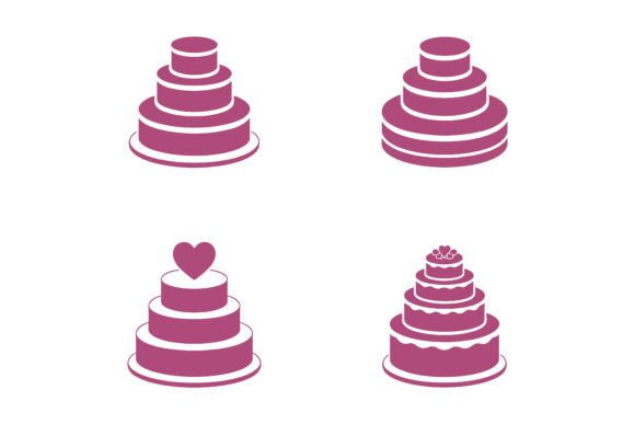 Wedding Heart Cake Shape Vector: A Designer's Essential Asset